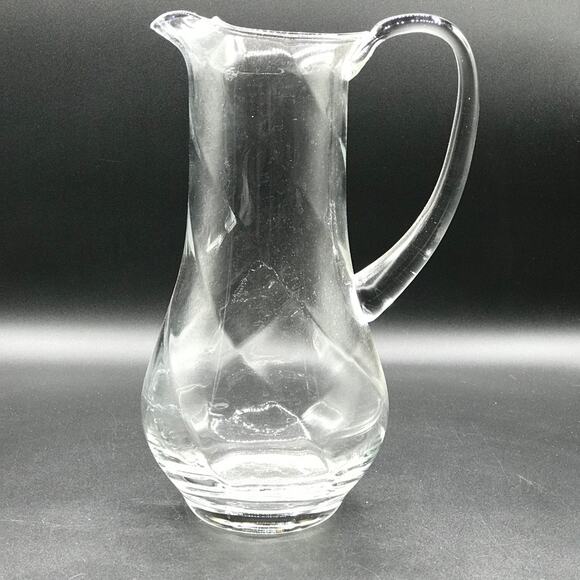 Southern Living at Home Tribeca Hand Blown Beverage Pitcher w Ice Lip 11.25" T - Picture 1 of 13